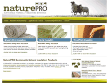 Tablet Screenshot of natureproinsulation.co.uk